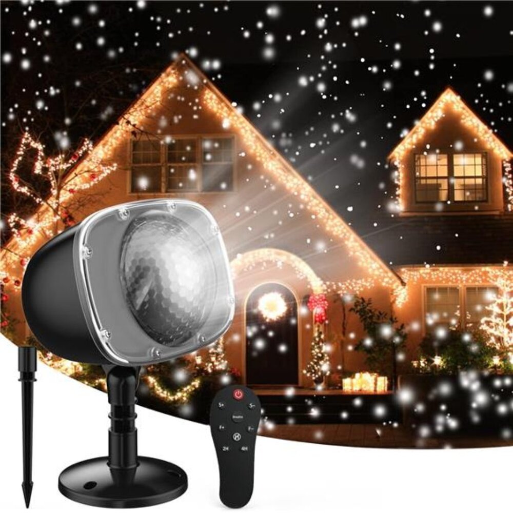Christmas Snowfall Projector Lights, Indoor Outdoor Holiday Lights